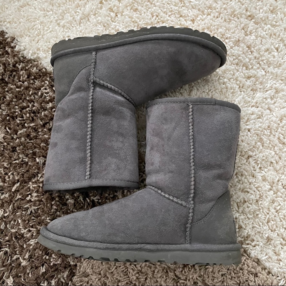UGG Women’s Grey Classic Short Boots